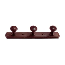 APPENDIABITI FAGGIO LACCATO BIANCO MM.320X50 N.3 POMOLI (3 PZ)