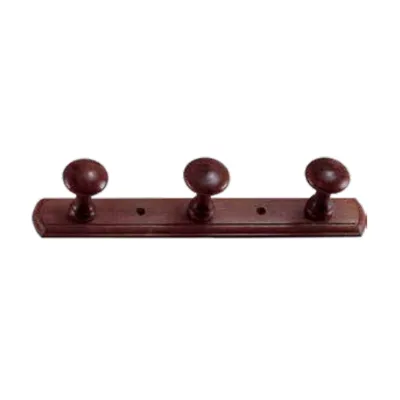 APPENDIABITI FAGGIO LACCATO BIANCO MM.320X50 N.3 POMOLI (3 PZ)