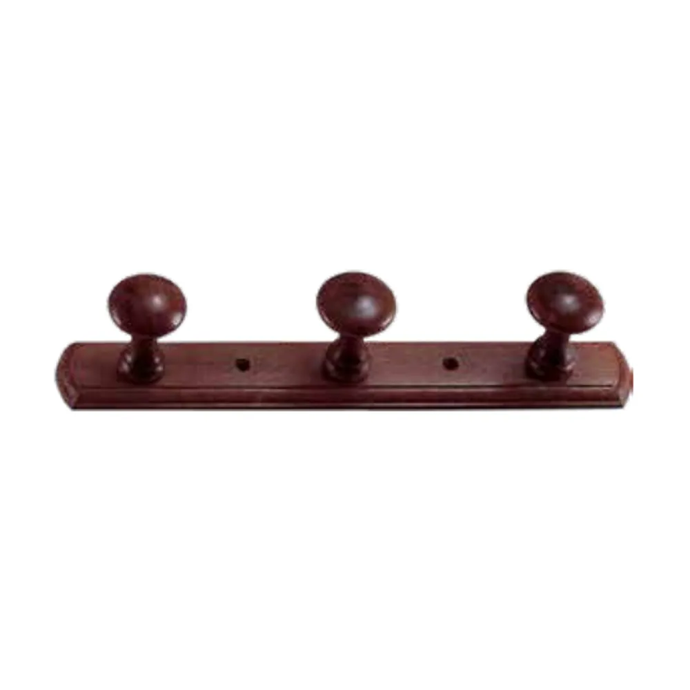 APPENDIABITI FAGGIO LACCATO BIANCO MM.320X50 N.3 POMOLI (3 PZ)