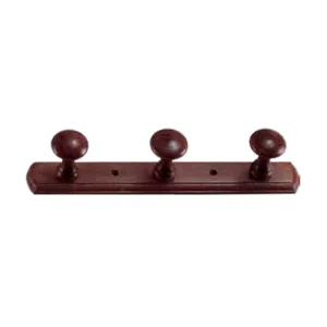 APPENDIABITI FAGGIO LACCATO BIANCO MM.320X50 N.3 POMOLI (3 PZ)