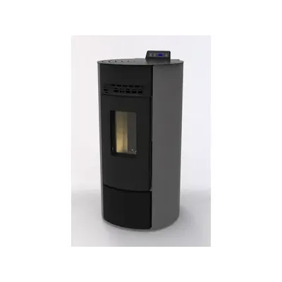 C STUFA PELLET ROUND ARGE 9 ANTRACITE