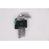 C SET 9 CHIAVI ESAGONALI TESTA SFERICA CRV STD (6,0 CF)