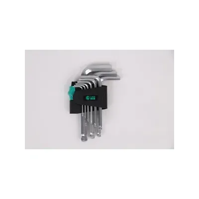 C SET 9 CHIAVI ESAGONALI TESTA SFERICA CRV STD (6,0 CF)