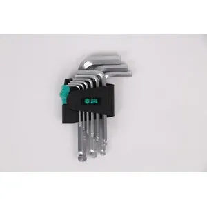 C SET 9 CHIAVI ESAGONALI TESTA SFERICA CRV STD (6,0 CF)