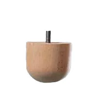 PIEDE IN FAGGIO GREZZO D.MM.75 H.MM.65 (10 PZ)