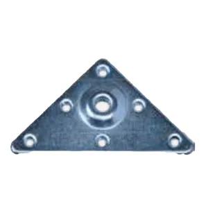 PIASTRA ZINCATA BLISTER CON 4 PERNI A VITE 4 PZ (1 BL)