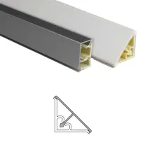 ALZATINA BASIC RIV ALLUMINIO OPACO MM 30x30x2000 (1 PZ)