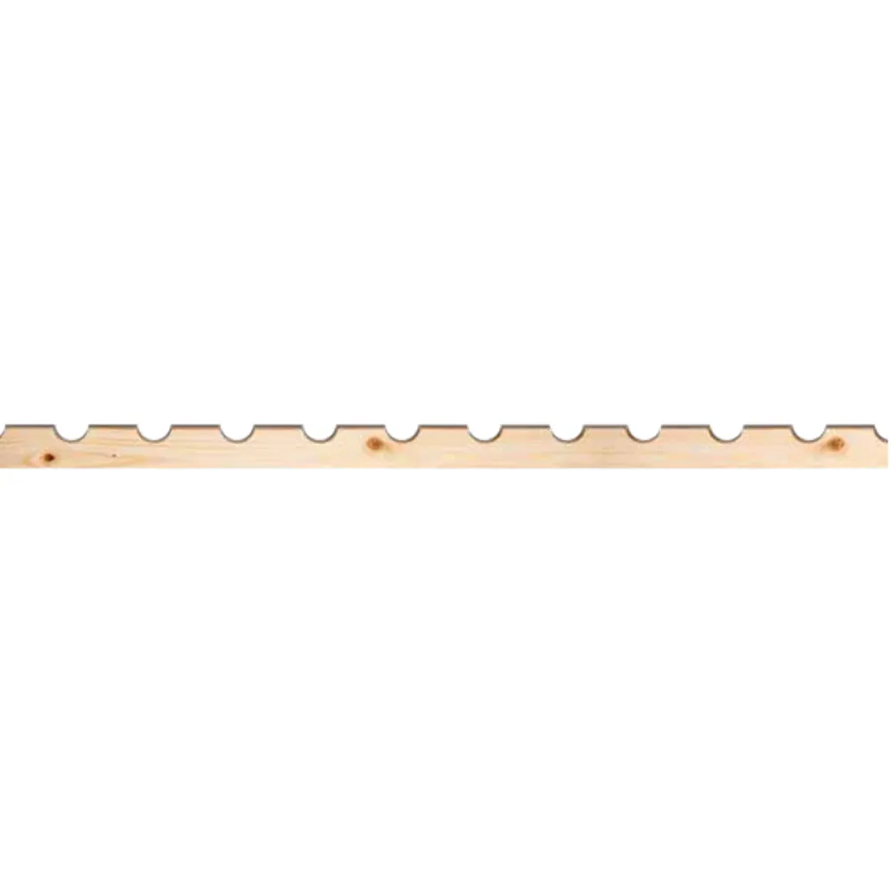 SAGOMA COLLO BOTTIGLIA IN ABETE mm.50x19x2000 (10 PZ)