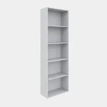 LIBRERIA 4 RIPIANI 50X22,8X157,4 CM BIANCO