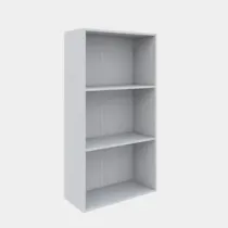 LIBRERIA 2 RIPIANI 50X22,8X95 CM BIANCO