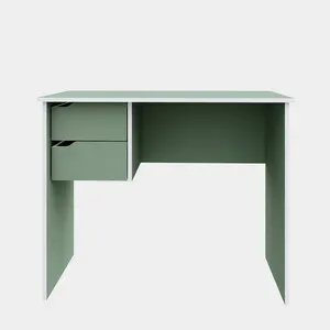 SCRITTOIO 2 CASSETTI 90X50X73 CM VERDE SALVIA