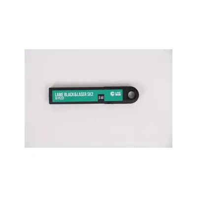 C SET 10 LAME RICAMBIO SPEZZ SK2 P/CUTTER 18MM BLACKLASER (20,0 CF)