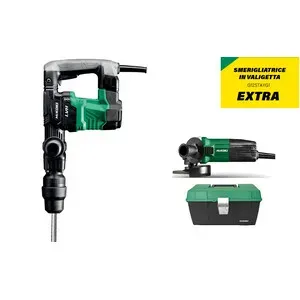 HIKOKI MARTELLO DEMOLITORE H41MB2+SMERIGL G12STA