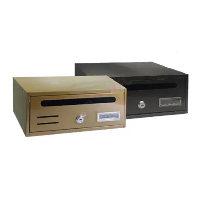 CASSETTA POSTALE SINGOLA ORIZZONTALE 1 posti - bronzata - cm. 30x17,5x H. 12