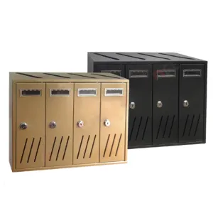 CASSETTA POSTALE 4 posti - antracite - 42,5x17,5x H. 30