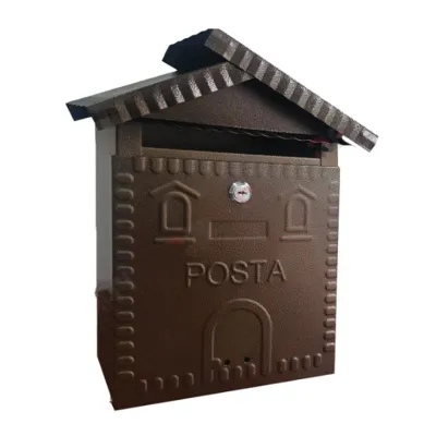 CASSETTA POSTALE 'NARCISO' cm 26x10x h 32 - rame antico