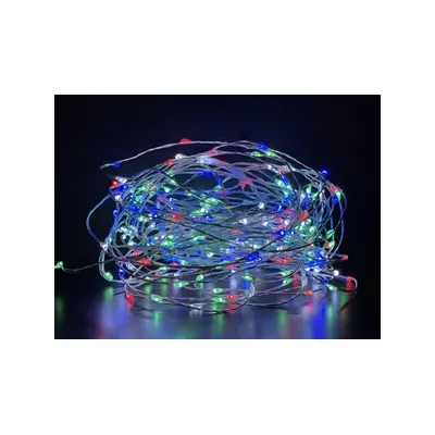 CATENA LUMINOSA A BATTERIA 100 GOCCE LED MULTICOL (24,0 PZ)