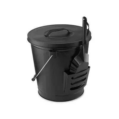 C SECCHIO RACCOGLICENERE C/COPERCHIO E PALA NERO