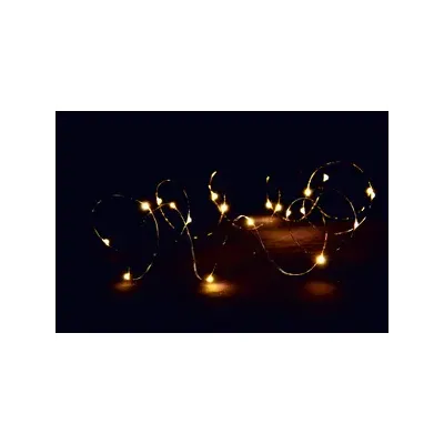 CATENA LUMINOSA A BATTERIA 100 GOCCE LED BIA CALDO (24,0 PZ)