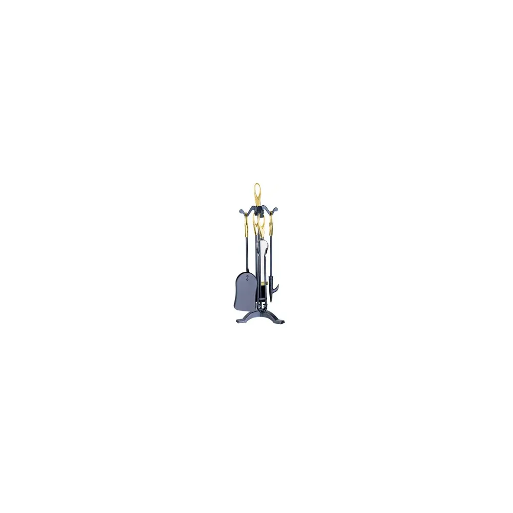 C SET ATTREZZI CAMINO C/STAND 5 PZ ORO C SET ATTREZZI CAMINO C/STAND 5 PZ ORO