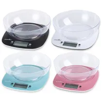 BILANCIA DIGITALE DA CUCINA CON CIOTOLA portata massima 5 kg - ciotola ml 1400