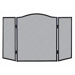 C PARASCINTILLE 3 PANNELLI 101X61 P/CAMINO NERO