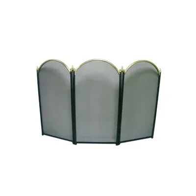 C PARASCINTILLE 3 PANNELLI  98,5X1,5X61 P/CAMINO ORO