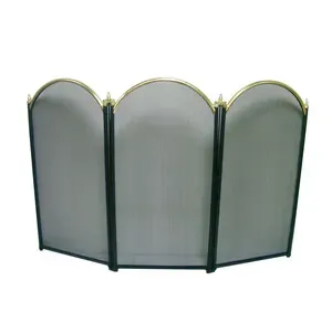 C PARASCINTILLE 3 PANNELLI  98,5X1,5X61 P/CAMINO ORO