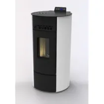 C STUFA PELLET ROUND ARGE 9 BIANCO