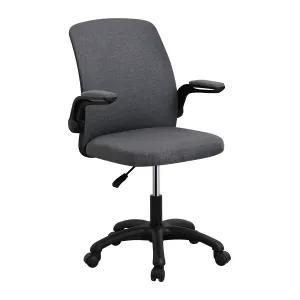 POLTRONA A GAS C/BRACCIOLI MOMA GRIGIO SCURO 43