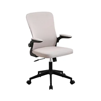 POLTRONA A GAS C/BRACCIOLI ALICE GRIGIO CHIARO 3