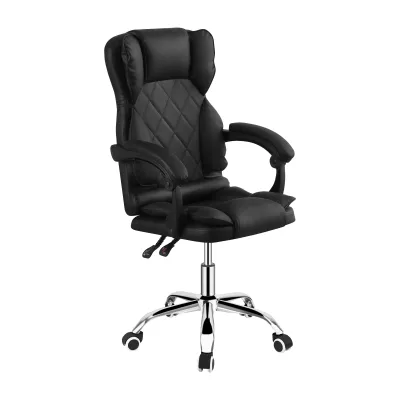 POLTRONA DIREZIONALE A GAS C/BRACCIOLI MILO NERO