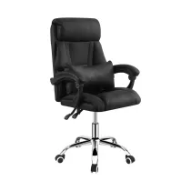 POLTRONA DIREZIONALE A GAS C/BRACCIOLI MIA NERO