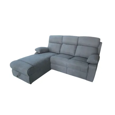 DIVANO ANGOLARE 3P RECLINER PENISOLA DX GRIGIO