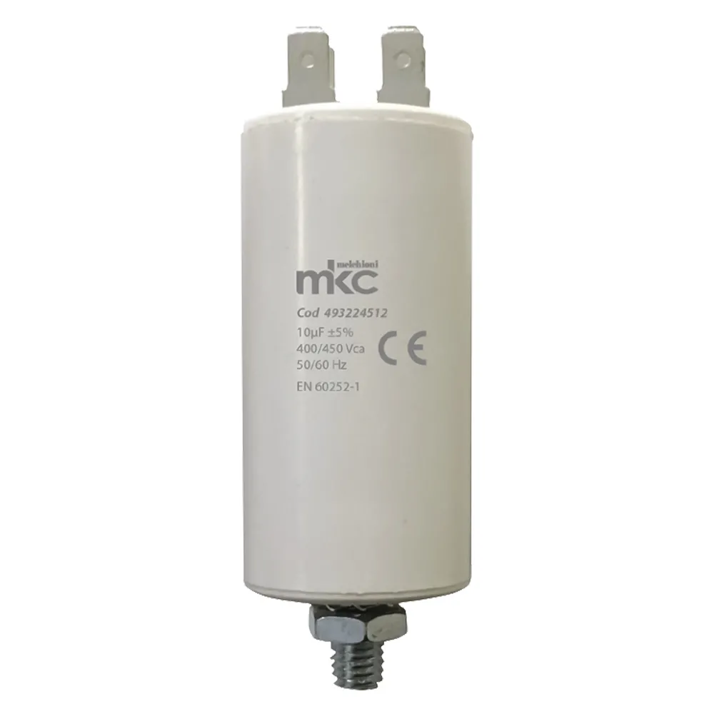 CONDENSATORE DI SPUNTO CON VITE terminale faston 40 UF - 400 / 450 V