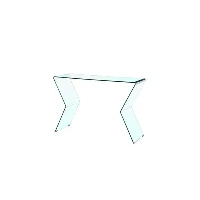 CONSOLLE IN VETRO TRASPARENTE 120X40X79 CM (2,0 PZ)