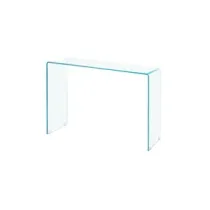 CONSOLLE IN VETRO TRASPARENTE 100X33X75 CM (2,0 PZ)