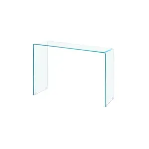 CONSOLLE IN VETRO TRASPARENTE 100X33X75 CM (2,0 PZ)