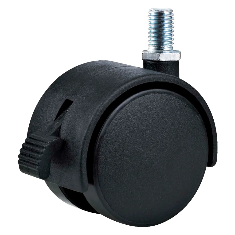 RUOTA PER MOBILI DOPPIA ø 40 - perno MA8 - capacità kg 25 - pz 2 BL