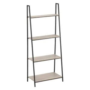 SCAFFALE ORGANIZER IN METALLO E LEGNO cm 60 x 35 x H 148 - 4 ripiani