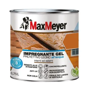MAX IMPREGNANTE GEL ALLACQUA NOCE SCURO 750 ML (4,0 PZ)