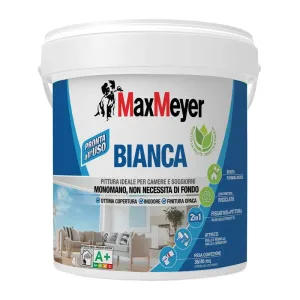 MAX IDROPITTURA LAVABILE PER INTERNI  4 L BIANCO