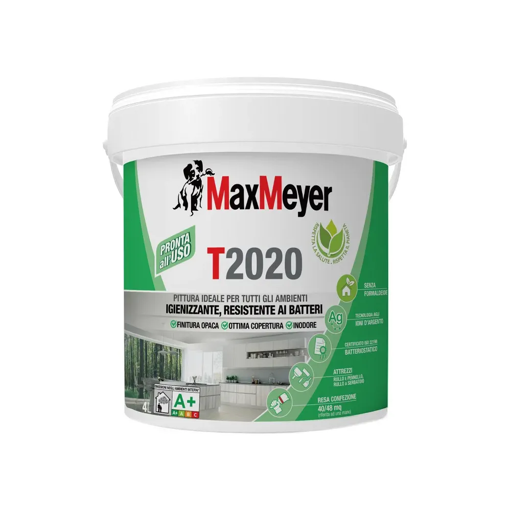 MAX IDROPITTURA T2020 TRASPIRANTE  4 L BIANCO