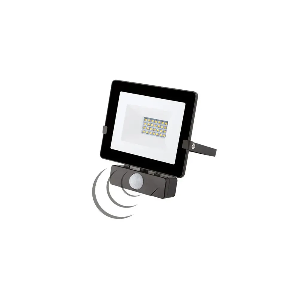 PROIETTORE LED C/SENSORE W20 NERO K4000
