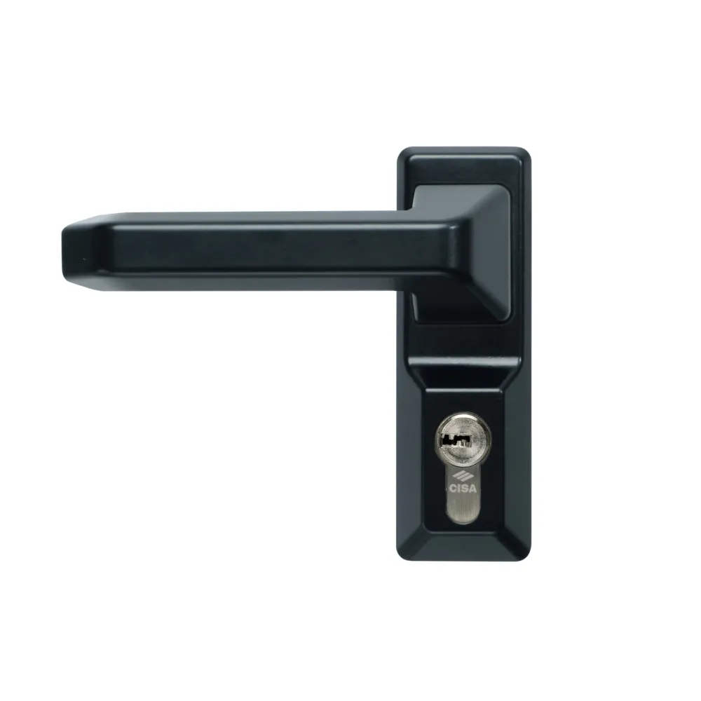 CISA 07A78.38 MANIGLIA C/CILINDRO NERO P/ANTIPAN ALPHA