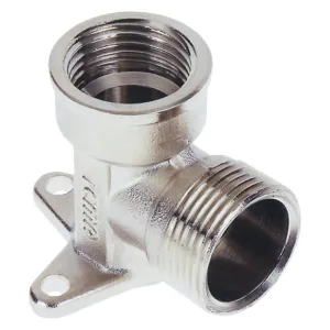 RACCORDO A STRINGERE CURVO CON FLANGIA 3 FORI 'ART. 539' 16 x 1/2 - femmina