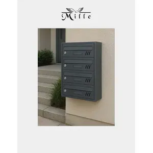 CASSETTA CONDOMINIO SOFIA 4 POSTI ANTRACITE