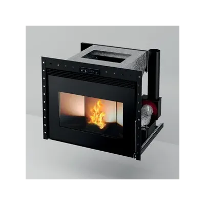 C INSERTO A PELLET P/CAMINO ELIO 11 NERO