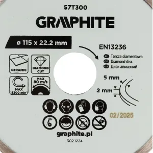 DISCO DIAMANTATO Ø 100 mm - foro 22,2 mm