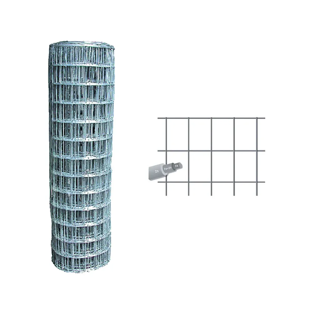 RETE ELETTROSALDATA ZINCATA 50 x 25 Filo Ø mm. 1,8 - H. cm 180